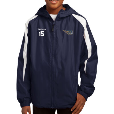 Youth Fleece-Lined Colorblock Jacket Thumbnail