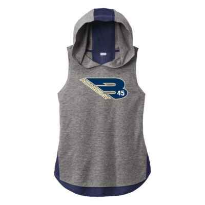 Women's Tri Blend Wicking Hoodie Tank Thumbnail
