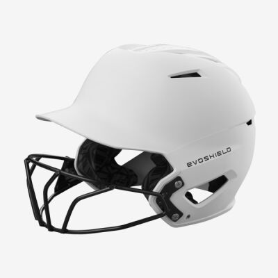 EVOSHIELD XVT 2.0 Matte Batting Helmet with Facemask ( Sticker pack included )  Thumbnail